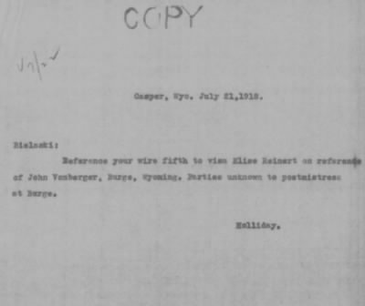 Old German Files, 1909-21 > Elsie Reinert (#229798)