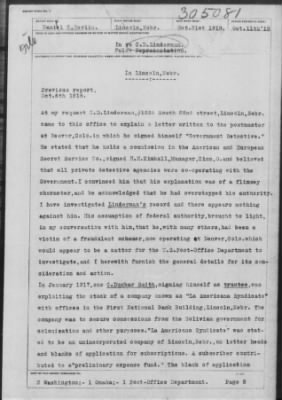 Old German Files, 1909-21 > C. D. Linderman (#305081)