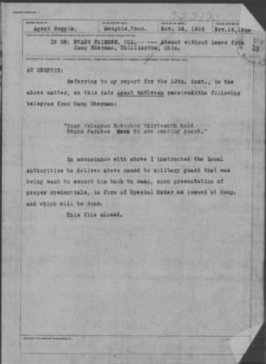 Old German Files, 1909-21 > Evans Fairbee (#323173)