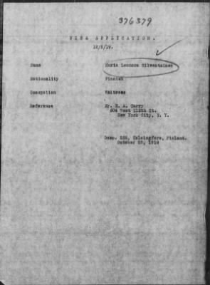 Old German Files, 1909-21 > Maria Leonora Silventainen (#376379)