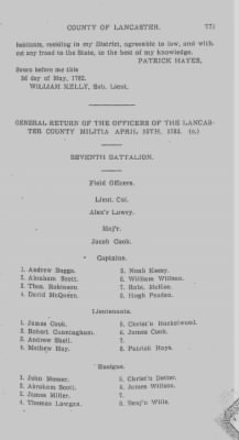 Volume VII > Seventh Battalion Lancaster County Militia.