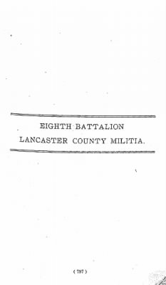 Volume VII > Eighth Battalion Lancaster County Militia.