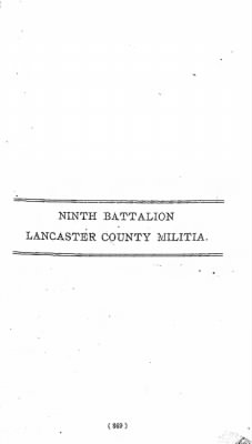 Volume VII > Ninth Battalion Lancaster County Militia.