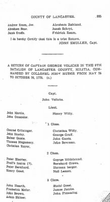 Volume VII > Ninth Battalion Lancaster County Militia.