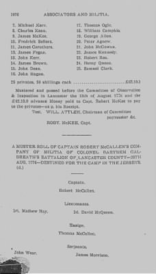 Volume VII > Battalions Not Stated. Lancaster County Militia.