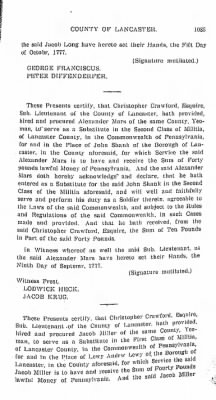 Volume VII > Battalions Not Stated. Lancaster County Militia.