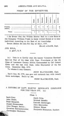 Volume VII > Battalions Not Stated. Lancaster County Militia.