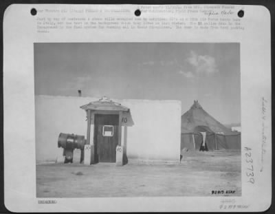 Consolidated > Just By Way Of Contrast: A Stone Villa Occupied Now By Ambitious Gi'S At A 15Th Air Force Heavy Base In Italy, And The Tent In The Background Which They Lived In Last Winter.  The 55 Galloon Drum In The Foreground Is The Fuel System For Burning Oil In The