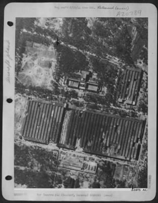Consolidated > The Nazi aero engine works at Basdorf, 15 miles north of the center of Berlin, was heavily damaged by the U.S. 8th AF heavy bomber attack of 21 June 44. Twenty direct hits gutted the large main workshop, four smaller workshops were seriously damaged