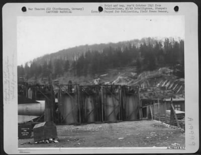 Consolidated > Tail Sections For V-1 Bombs Stored Outside The Underground Factory At Nordhausen, Germany, Where Both V-1 And V-2 Bombs Were Assembled.