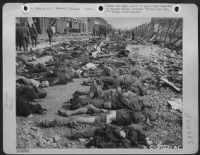 A 9Th A.F. Photographer Accompanying Advance Elements Of Armor And Infantry Made This Picture At The Slave Labor Camp Near Nordhausen, Germany.  Hundreds Of Workers Were Systemactically Starved To Death. - Page 1