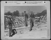 Berchtesgaden, Germany -- S/Sgt. Raymond R. Reed Of Buffalon Ny, Photographs His Buddies Of The 101St Airborne Division'S 327Th Glider Infantry Regiment Against The Wreckage Of Hitler'S Retreat, Bombed By The Raf On 25 April 1945.  Left To Right: Posing F - Page 11
