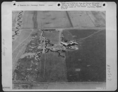 Consolidated > First Victim Of The Airborne Invasion Over The Rees-Wesel Area Was This Smashed B-17, Shot Down During Photo Mission.