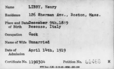 1919 > LIBBY, Henry