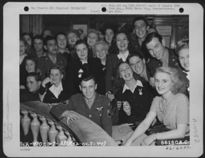 Consolidated > Opening Of Stage Door Canteen In London, England, Photo Taken By 381St Bomb Group Photographer, 12 October 1944.