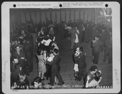 Thumbnail for Consolidated > Gis Of The 381St Bomb Group And Their Guests Dance Away The Cares Of The Day.  England, 21 June 1943.