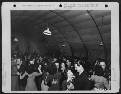 Consolidated > Officers Of The 92Nd Bomb Group Enjoy A Dance In Their Club At An Air Base Somewhere In England.  15 May 1945.