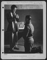 Lt. Colonel Francis E. Gabreski, Tied For American Fighter Record With 27 Kills To His Credit, Kneels Before Catholic Chaplain John Mcgettigan Of Philadelphia, Penn., As He Receives Holy Communion Immediately After Briefing Prior To Take-Off On A Mission - Page 3
