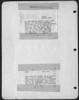 Consolidated > Hurrying From Trucks Which Brough Them To The Airport, A Parachute Battalion Stationed In England, Sprints For Places Beside The Planes Which Will Carry Them To Their Objective.