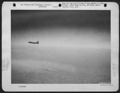 Thumbnail for Boeing > Forts Ride Again...This Formation Of Boeing B-17 Flying Fortresses Of The 452Nd Bomb Group Enroute To Blast German Targets In France As Part Of The General Plan To Pulverize All Vitally Important War Objectives.  Nazi Airfield At Bordeaux, France, Was The