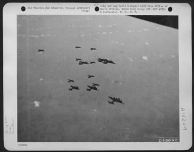 Thumbnail for Boeing > Forts Ride Again...This Formation Of Boeing B-17 "Flying  Fortresses" Of The 452Nd Bomb Group Enroute To Blast German Targets In France As Part Of The General Plan To Pulverize All Vitally Important War Objectives.  Dunkirk, France Was The Target Of This