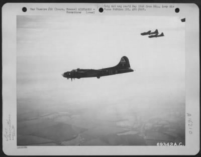 Thumbnail for Boeing > Boeing B-17 Flying Fortresses Of The 91St Bomb Group Approach Their Target At Tours, France For Another Death-Dealing Blow At Enemy Installations On 5 January 1944.