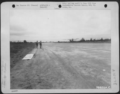 Thumbnail for Piper > A Piper L-4 Liaison Plane Takes Off From An Airfield At St. Pierre Du Mont, Normandy, France.