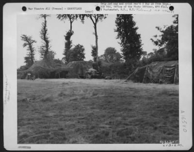 General > Cp At Nehou, France.  This Normandy Camp Was The Second Headquarters Established In France By Xix Tactical Air Command.  Operations Began Here On 11 July 1944, Just Two Weeks Before The 'Operation Cobra' Air Assault At St. Lo Which Opened The Way For Gene