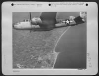 North American B-25 Mitchell bombers of the 1st Tactical Air Force attacked the Italian east coast, striking at railroad yards at Fano, 125 miles northeast of Rome, where they laid a string of bombs across assembled trains. - Page 17