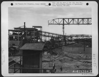 Thumbnail for Consolidated > Bomb damage to harbor installations at Piombino, Italy, 30 June 1944.