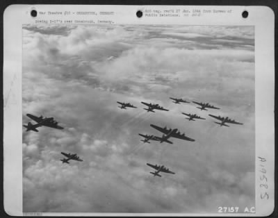 Boeing > Boeing B-17's over Osnabruck, Germany.
