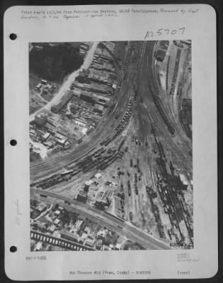 Thumbnail for Consolidated > This is what the San Lorenzo railyards in Rome, Italy looked like after heavy Bombers did the job.