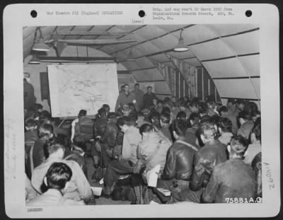 Thumbnail for General > Preparation For The Invasion Of France - Members Of The 439Th Troop Carrier Group Are Shown At A Briefing Prior To Take Off On A Mission From An Air Base Somewhere In England.  4 June 1944.