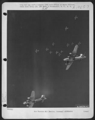 Boeing > Forts Ride Again!  This Formation Of Boeing B-17 Flying Fortresses Of The 452Nd Bomb Group Enroute To Blast German Targets As Part Of The General Plan To Pulverize All Vitally Important War Objectives.  Berlin, Germany, Was The Target Of This Mission, 22