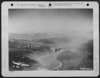 Thumbnail for Boeing > Boeing B-17 Flying Fortresses On Their Way To A Raid On Regensburg, Germany.  17 Aug 1943.