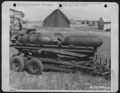 General > An M-22 Bomb Hoist Of The 314Th Service Group At 8Th Air Force Station F-375, Honnington, England.  15 June 1944.