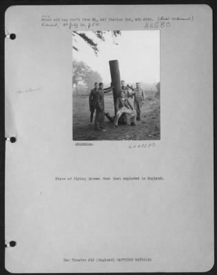 General > Piece Of Flying German Bomb That Exploded In England.