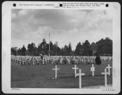General > U.S. Military Cemetery Where Personnel Of The 20Th Fighter Group Were Buried.  20 June 1945.