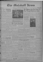 Thumbnail for 1954-Apr-2 The Malakoff News, Page 1