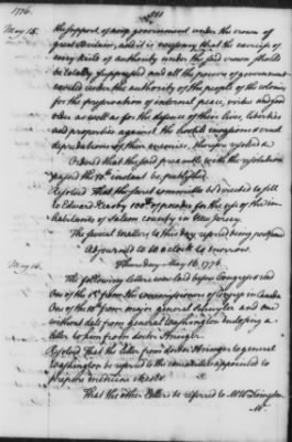 Thumbnail for Transcript Journals, 1775-79 > May 14, 1776-Sept. 2, 1777 (Vol 4)