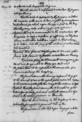 Thumbnail for Transcript Journals, 1775-79 > May 14, 1776-Sept. 2, 1777 (Vol 4)