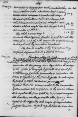 Thumbnail for Transcript Journals, 1775-79 > May 14, 1776-Sept. 2, 1777 (Vol 4)