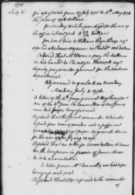 Thumbnail for Transcript Journals, 1775-79 > May 14, 1776-Sept. 2, 1777 (Vol 4)