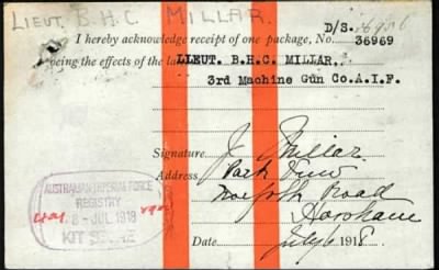 Thumbnail for Millar > Millar, Bernard Harry Clifford (730)