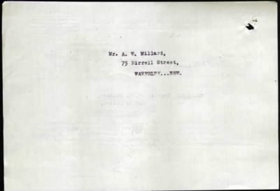 Thumbnail for Millard > Millard, William George (7288)