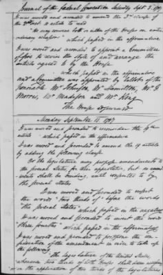 Journal of the Constitutional Convention May 14-Sept 17, 1787 > Vol 1: Formal Journal of the Proceedings of the Convention, May 14-Sept. 15, 1787