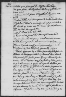 Rough Journals, 1774-89 > Dec 8, 1778 - Feb 24, 1779 (Vol 20)