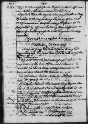 Thumbnail for Transcript Journals, 1775-79 > Sept. 3, 1777-Jan. 20, 1779 (Vol 7)