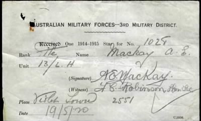 Thumbnail for Mackay > Mackay, Albert Edgar (1028)