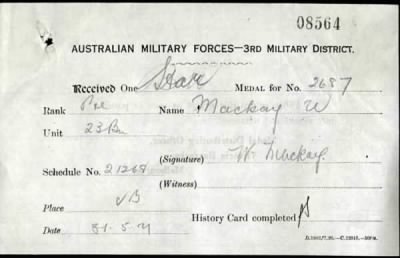 Thumbnail for Mackay > Mackay, Walter (2687)